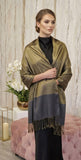 Gold and grey shawl