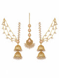 Pearl Nayra Jhumka Set