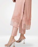 Monochrome Pure Georgette Chiffon Kurta & Trousers