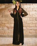 Olive Gold Velvet Kaftan