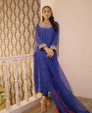 Royal blue pure Rawsilk outfit