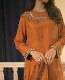 Rust rawsilk three piece outfit