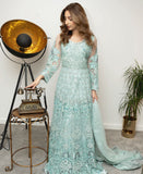 Ice Blue Long Net Maxi