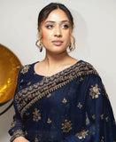 Navy saree Wedding Wear