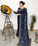 Navy saree Wedding Wear