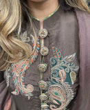 Brown Raw silk Paisleys outfit