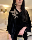 Black Velvet Kaftan