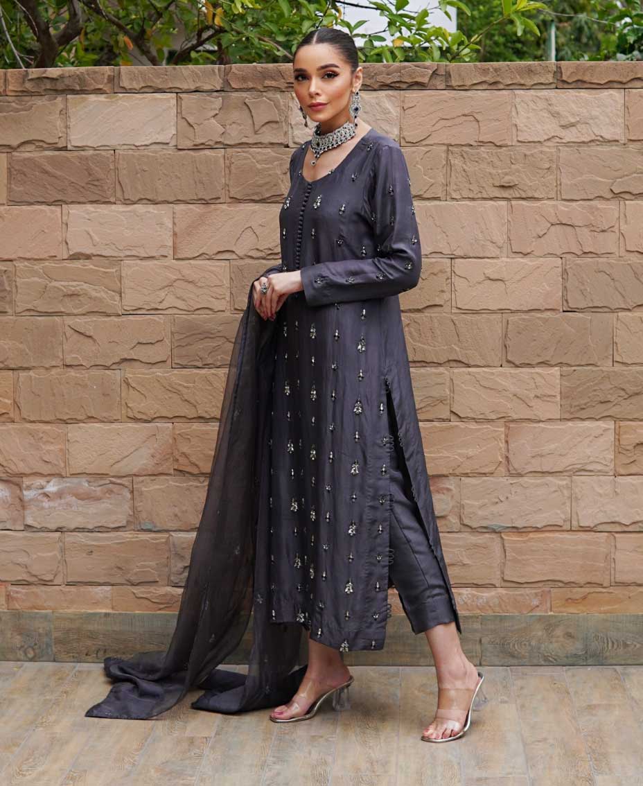 dark grey silk dress Dark Gray Maxi Silk Satin Dress,Graphite Extra Full Length Slip Dress,Adjustable Spaghetti Straps,Iron Silky Deep V Neck Bias Cut Dress