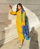 Genda phool ( 3 piece Mustard outfit with silk chunri)