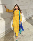 Genda phool ( 3 piece Mustard outfit with silk chunri)