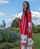 Red Rose, two piece Embroidered Shirt and dupatta