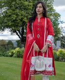 Red Rose, two piece Embroidered Shirt and dupatta